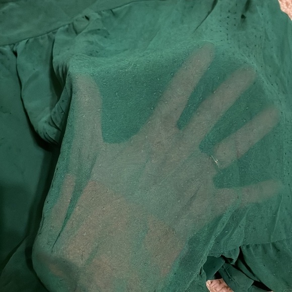 Xhilaration M green sheer top - Picture 8 of 8